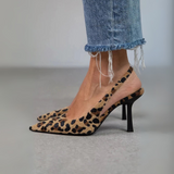 Angelė - Aukštakulniai bateliai su leopardų raštu