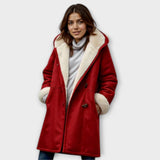 Antonija - Patogus Paltas su Fleece Pamušalu