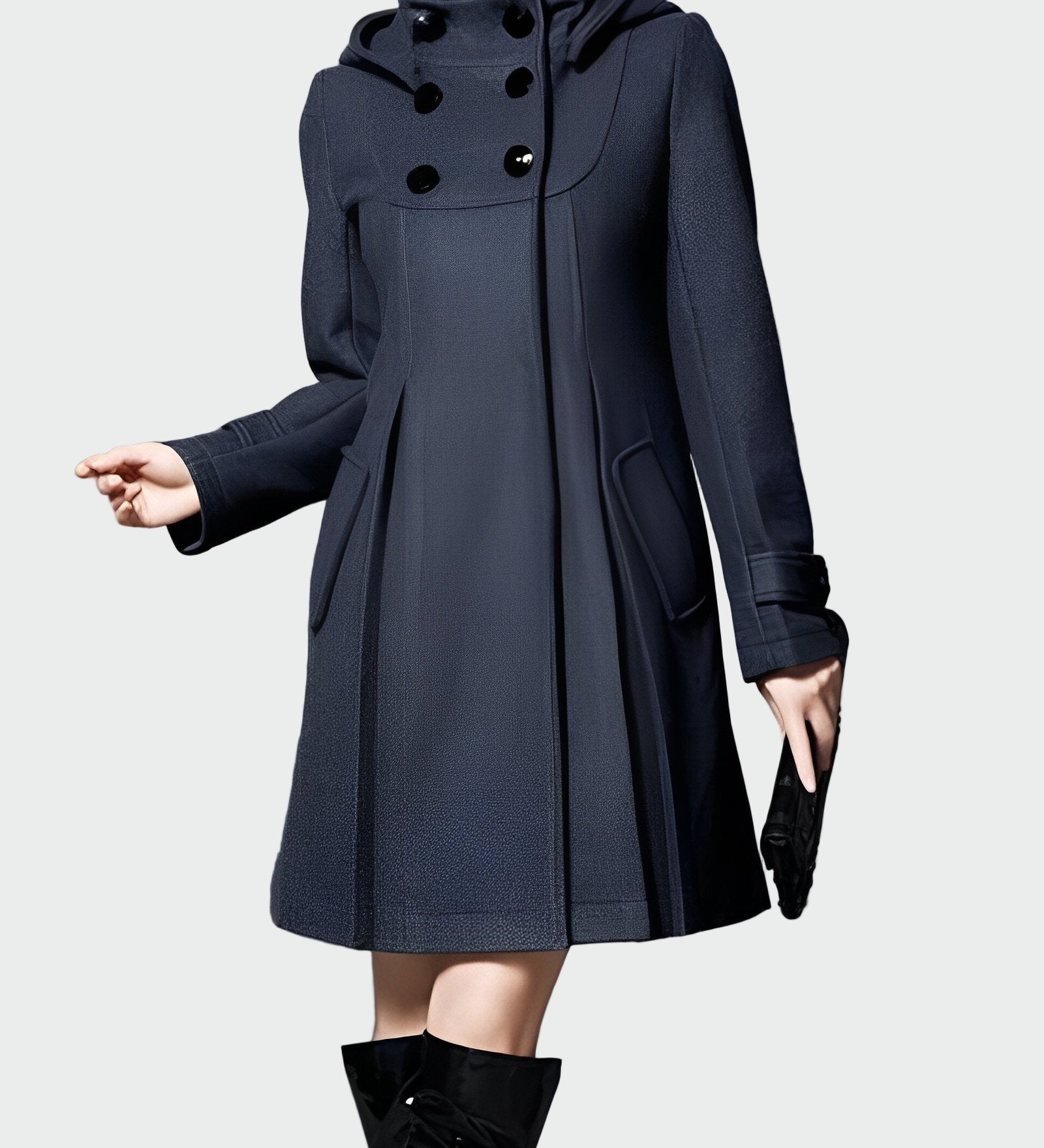 Paltas su Kapišonu ir Apykakle