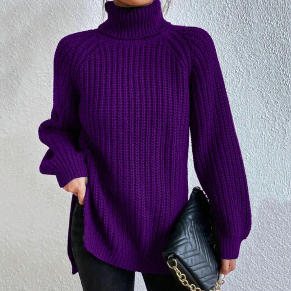 Megan – Elegantiškas megztinis aukštu kaklu